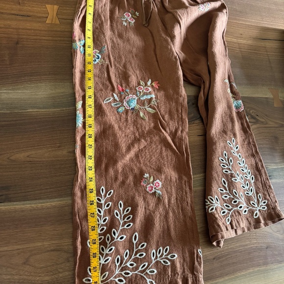 Johnny Was Lidia  Cropped Linen Pants NWT - Picture 5 of 5